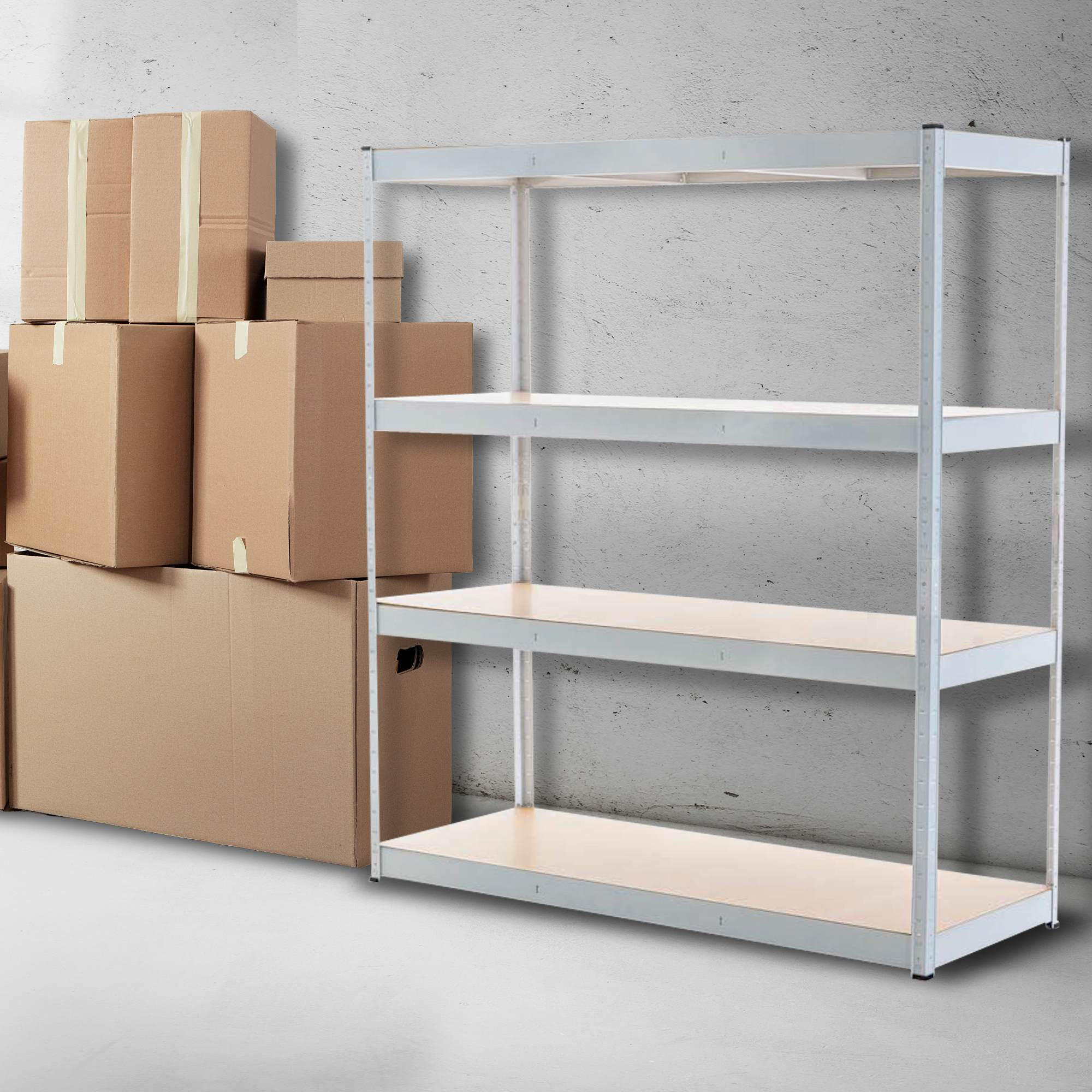 LAGERREGAL 160/60 cm Metall weiß - Weiß, Metall (160/180/60cm) - CLP