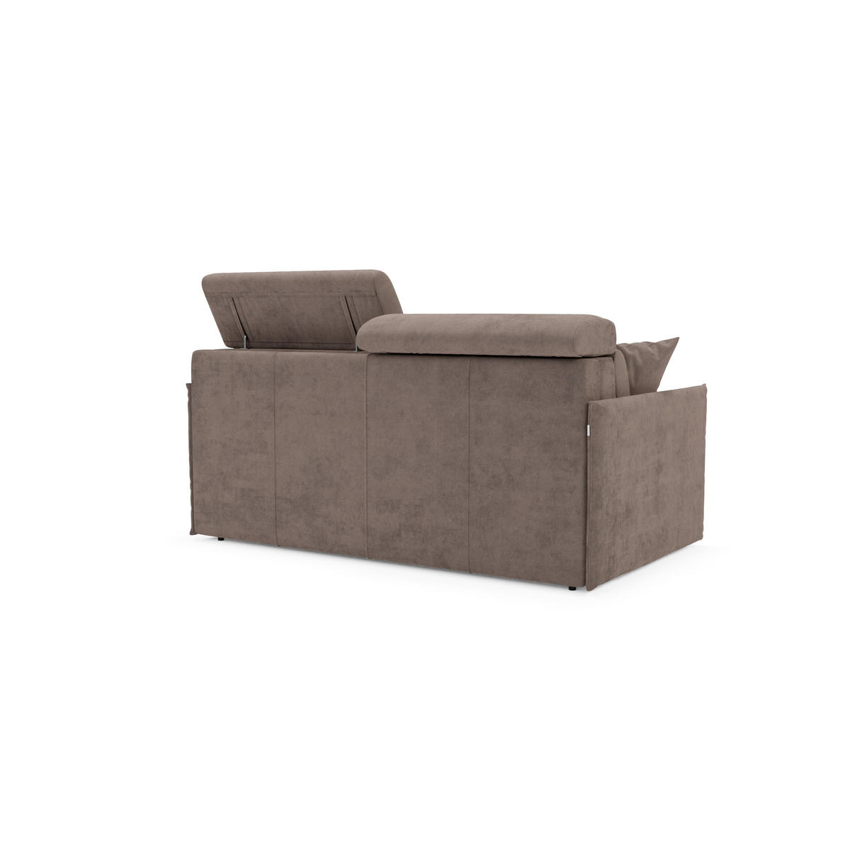 LINEARSOFA Miryam - Braun, Metall (189/83/98cm) - Divani.store