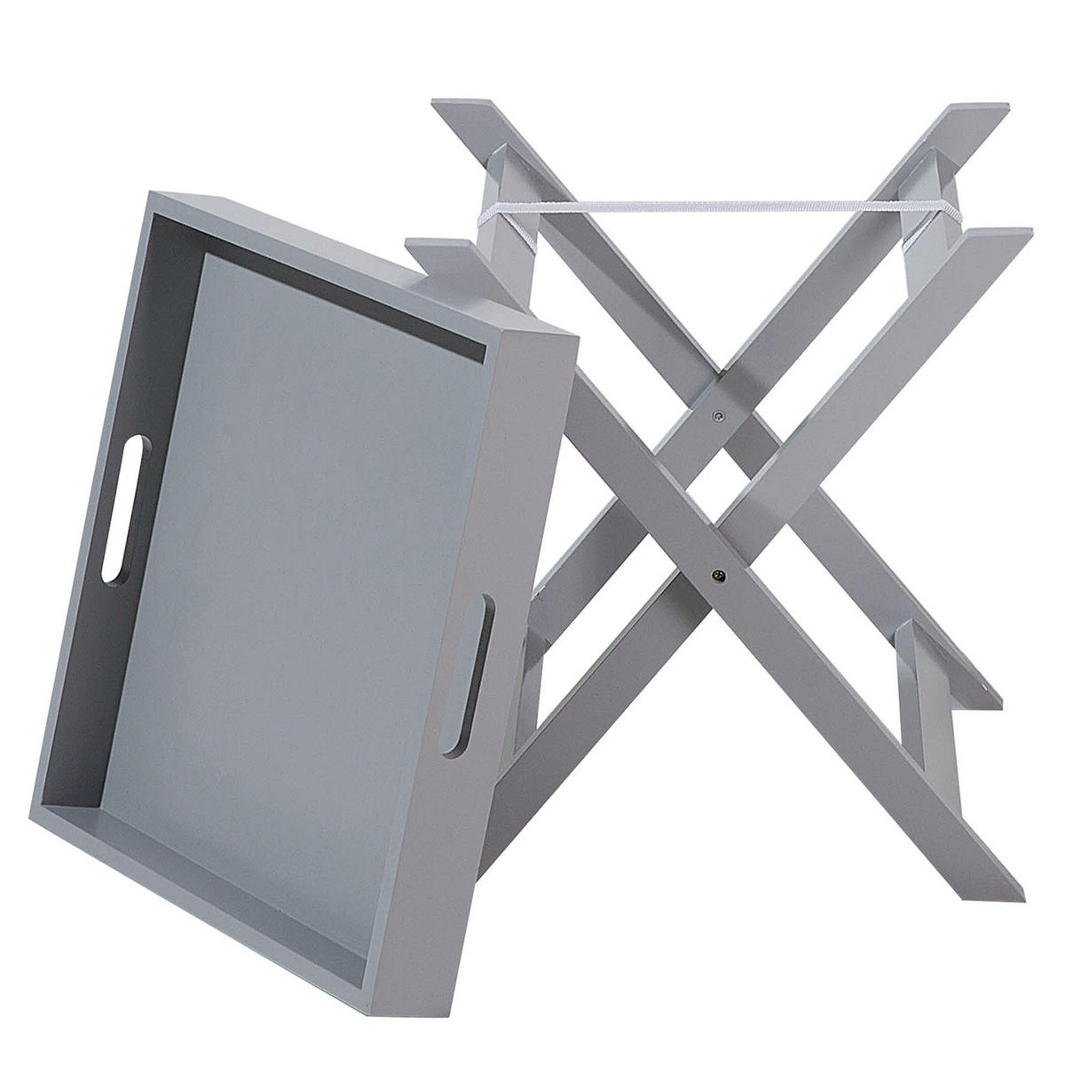 COUCHTISCH grau quadratisch 40/40 cm Chester - Grau, Holzwerkstoff (40/40/46cm) - Beliani