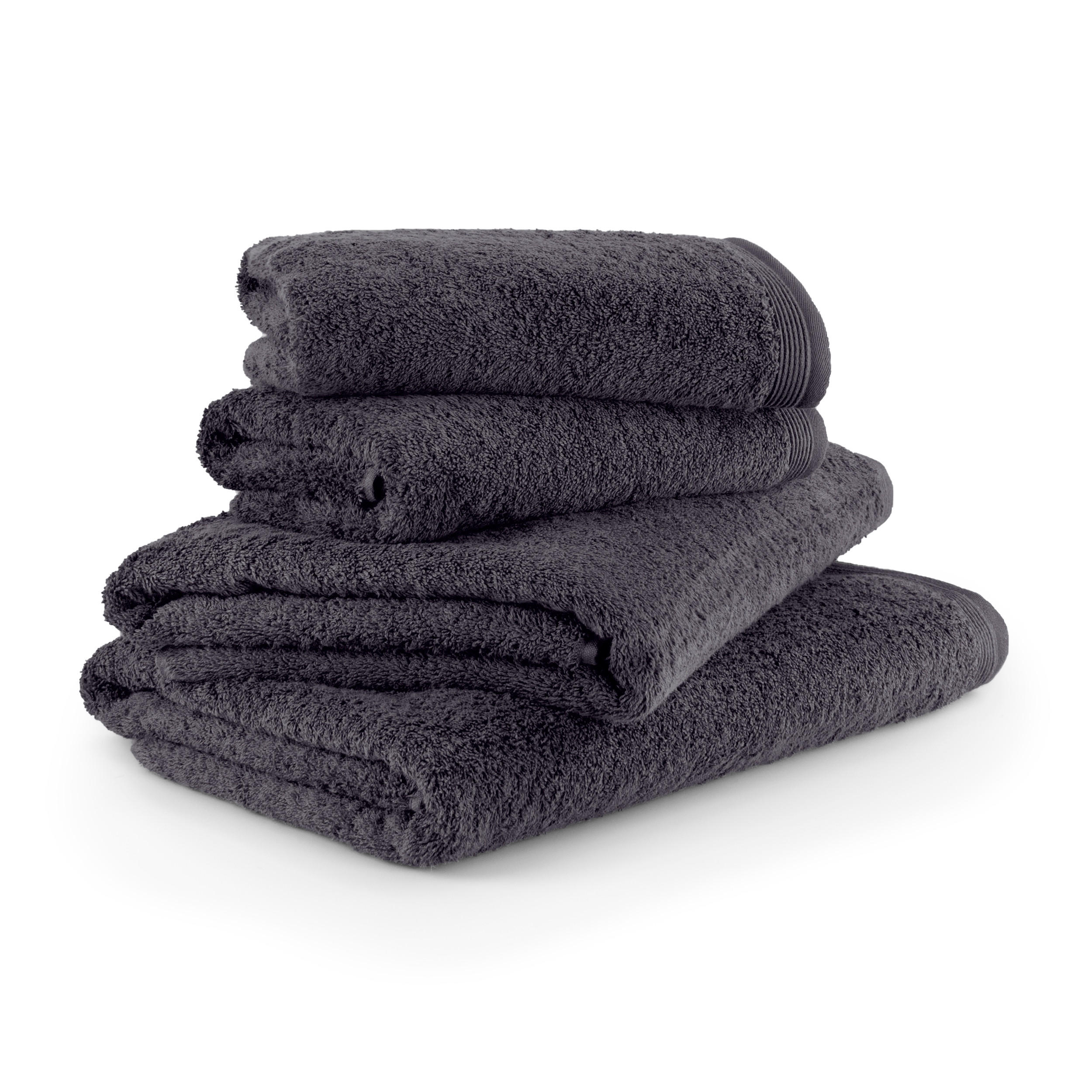 HANDTUCH 4ER SET SUPERWUSCHEL - Dunkelgrau, Textil (80/150cm) - MÖVE