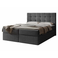 BOXBETT Luanda - H3 - Dunkelgrau, Holzwerkstoff/Textil (180/200cm) - MIRJAN24