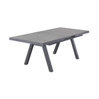 GARTENTISCH Kalifornien 160/210x100x75cm, Keramik, Anthrazit - Anthrazit, Keramik (100/210/75cm) - dasmöbelwerk