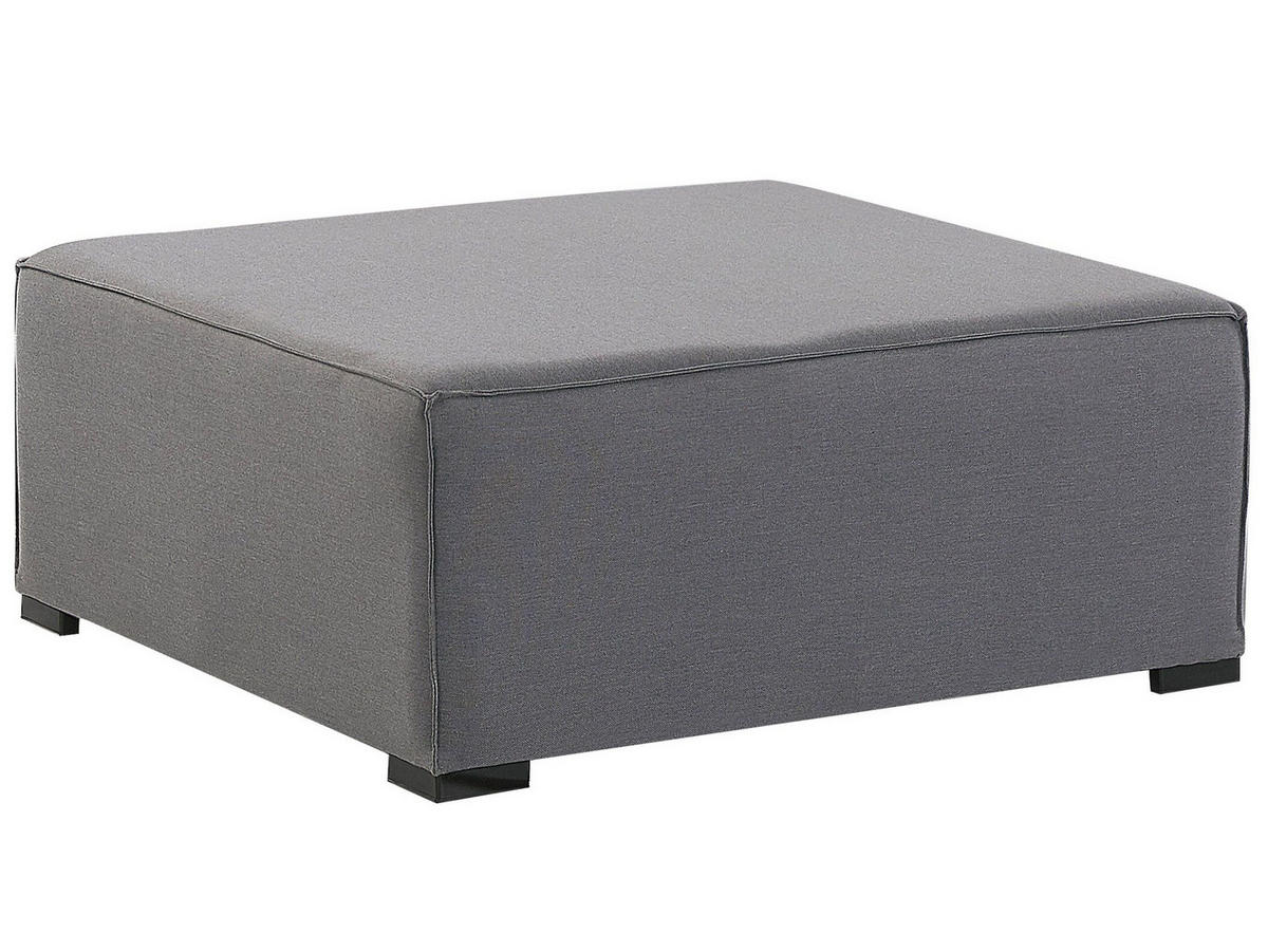LOUNGE SET 7-Sitzer grau linksseitig modular Arezzo - Grau, Textil - Beliani