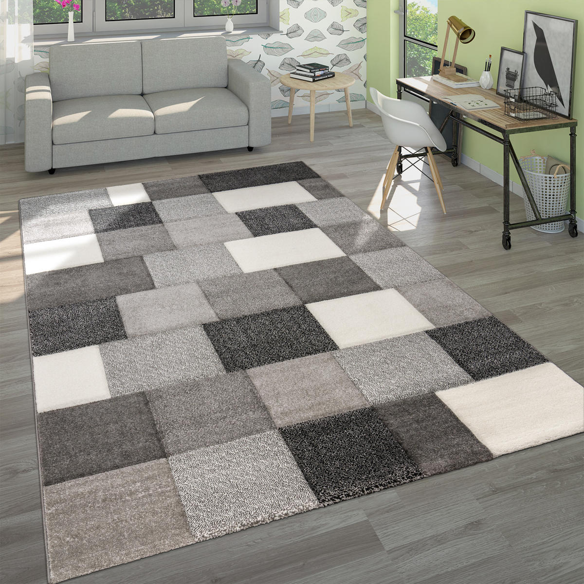 KURZFLORTEPPICH 80/150 cm Brilliance 656 - Grau, Textil (80/150cm) - Paco Home