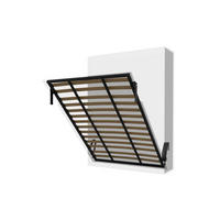 SCHRANKBETT Morphy Einbaubares 140x200 Vertikal - Weiß, Holz/Metall (140/200cm) - WallBedKing