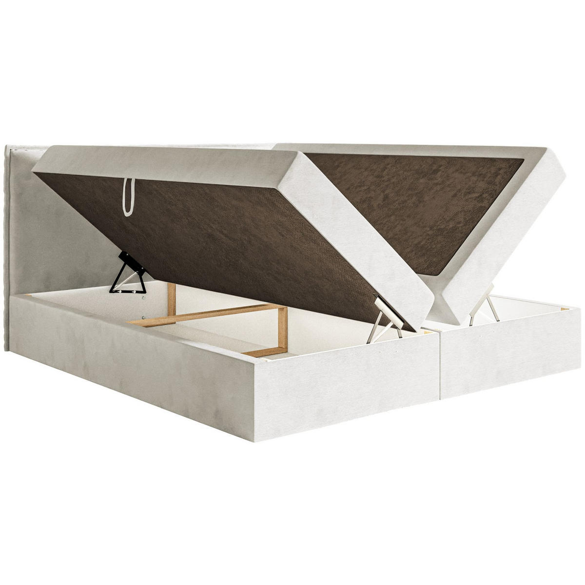 BOXBETT Softie Greige Velours wasserabweisend 140x200 cm - Taupe, Textil (140/200cm) - Selsey
