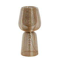 TISCHLAMPE ABOSO Gold 24/24/54 cm - Goldfarben, Metall (24/24/54cm) - Light & Living