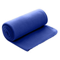 FLEECEDECKE dunkelblau 130/160 cm Kettelrand Anti-Pilling - Dunkelblau, Textil (130/160cm) - wometo