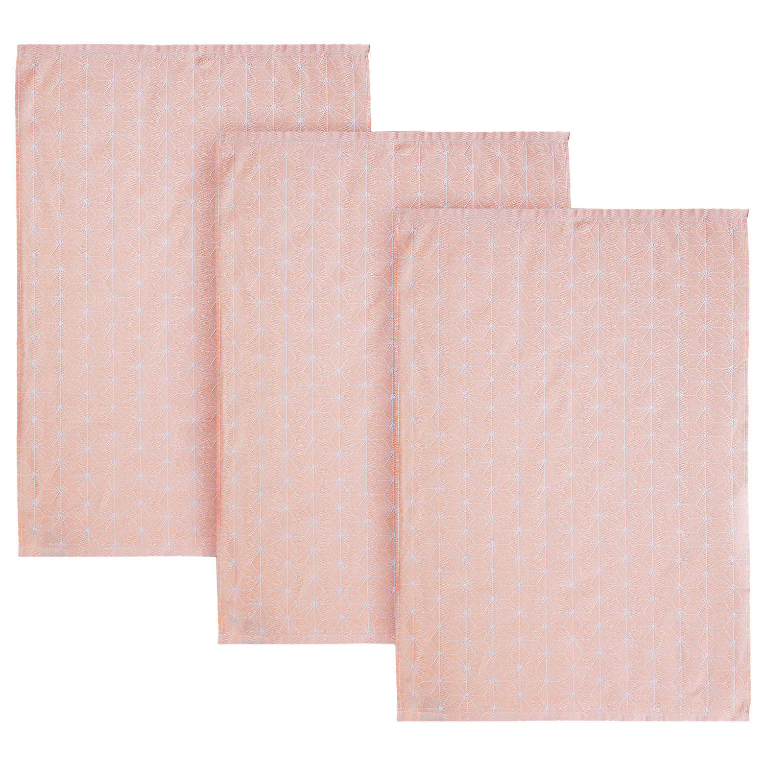 KÜCHENTUCH (3er Set) Fjord - Pink, Textil (50/67cm) - Butlers