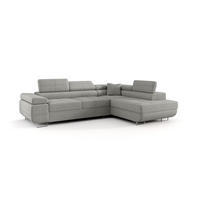 ECKSOFA Monaro Mit Schlaffunktion - Hellgrau, Holzwerkstoff/Textil (275/202cm) - Fun Möbel