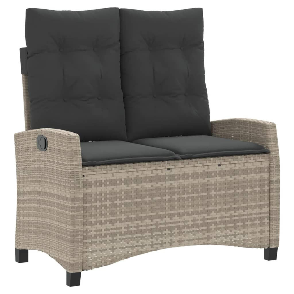 furnicato Gartenbank Grau 105x93x66 cm