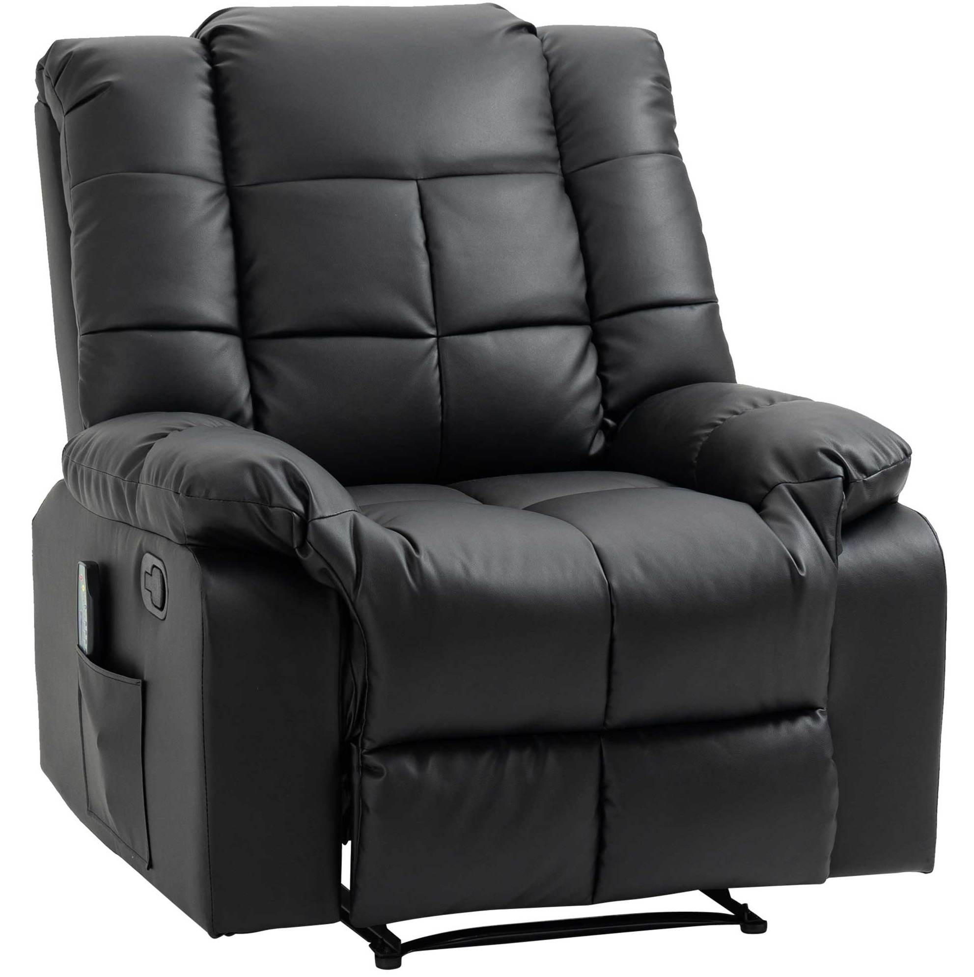 MASSAGESESSEL 94/99/99 cm in Schwarz mit 8-Punkt-Massage und Relaxfunktion - Schwarz, Kunststoff (99/99/94cm) - Flora Grace