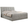 BOXBETT DIEGOS 200/200 Hellgrau Struktur - H3 - Hellgrau, Holz/Textil (200/200cm) - MKS