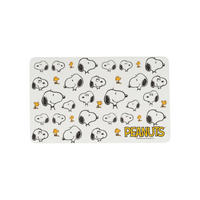 BRETTCHEN The Peanuts Snoopy Alloverprint Weiß 14,5 x 23,5 cm - Weiß, Kunststoff (14.5/23.5cm) - United Labels