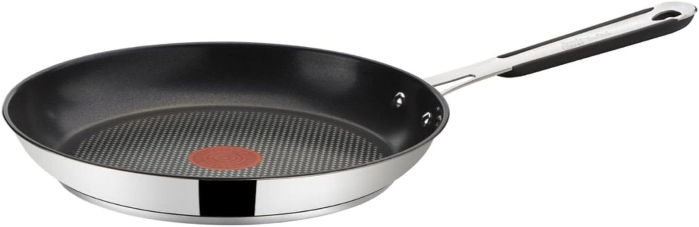 BRATPFANNE Jamie Oliver – Jamie Oliver E85722 Edelstahl - Silberfarben/Schwarz, Keramik/Metall (24cm) - Tefal