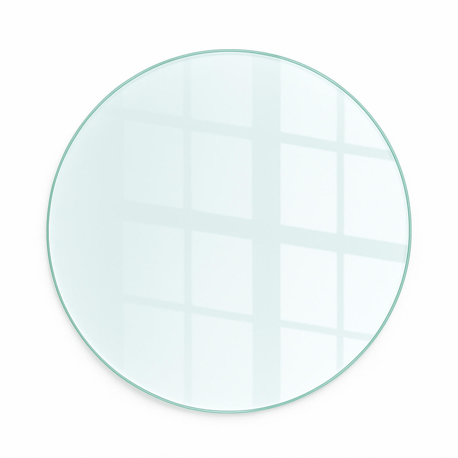 GLASPLATTE für Kamin Ø80 cm - Transparent, Glas (80/80/0.4cm) - ArtPrintCave