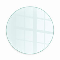 GLASPLATTE für Kamin Ø80 cm - Transparent, Glas (80/80/0.4cm) - ArtPrintCave