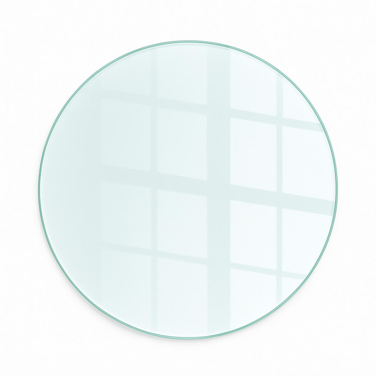 GLASPLATTE für Kamin Ø80 cm - Transparent, Glas (80/80/0.4cm) - ArtPrintCave