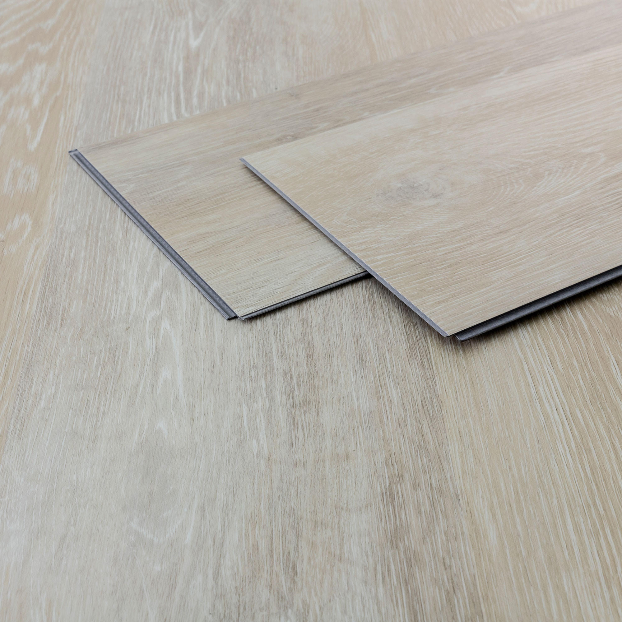 VINYLBODEN Click 4,62m²/21 Dielen Afterglow Eiche - Hellgrau, Kunststoff (122/18/0.42cm) - ML-DESIGN