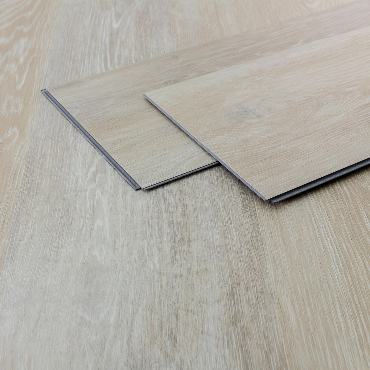 VINYLBODEN Click 3,08m²/14 Dielen Afterglow Eiche - Hellgrau, Kunststoff (122/18/0.42cm) - ML-DESIGN