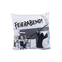 ZIERKISSEN Tod aber Lustig Grau 40 x 40 cm - Grau, Textil (40/40cm) - United Labels