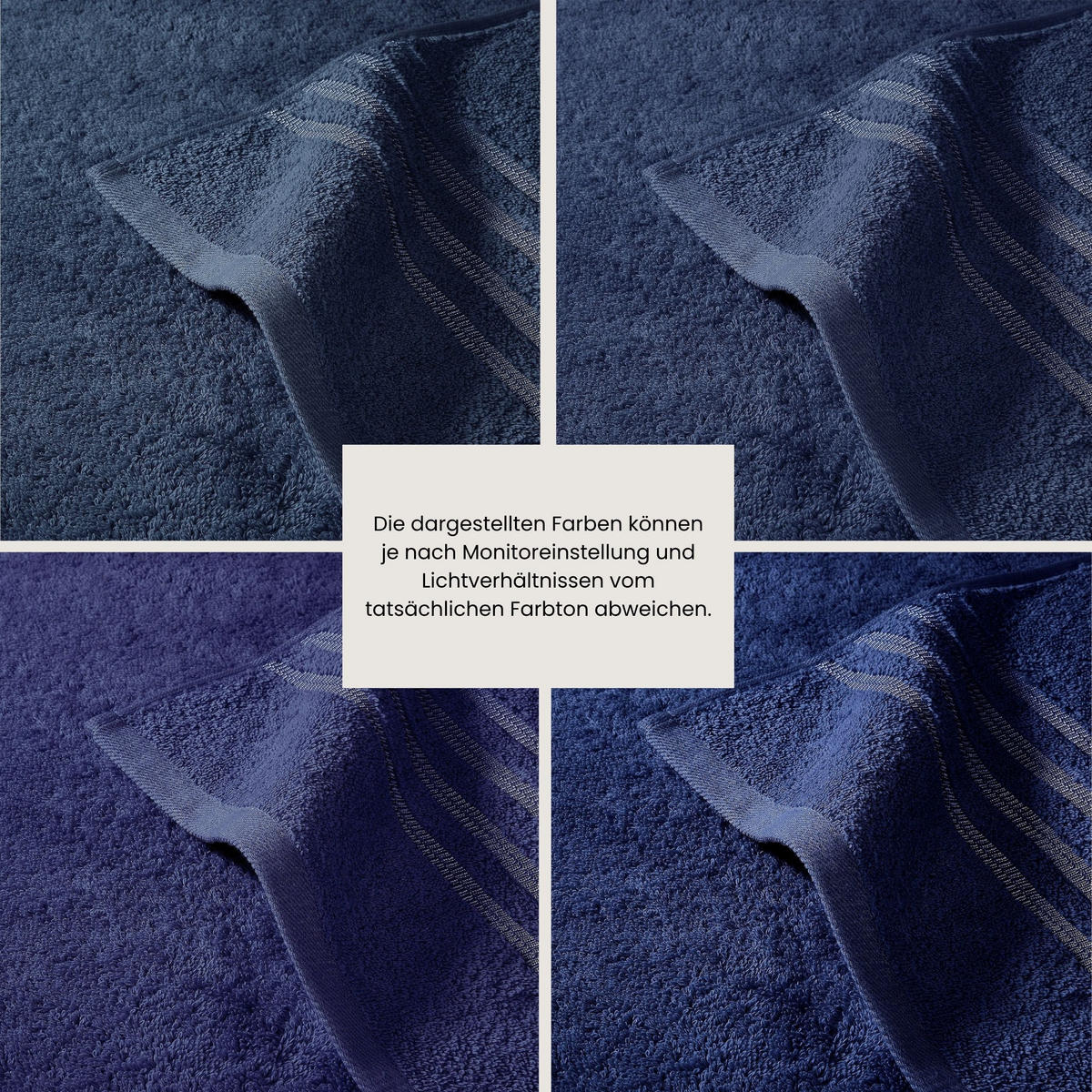 WASCHHANDSCHUHSET Milano - 5-teilig - 16x22 cm - Dunkelblau - Dunkelblau, Textil (16/22cm) - SCHIESSER
