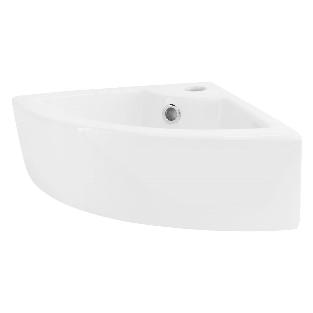 WASCHBECKEN - Weiß, Keramik (33/13/46cm) - ML-DESIGN