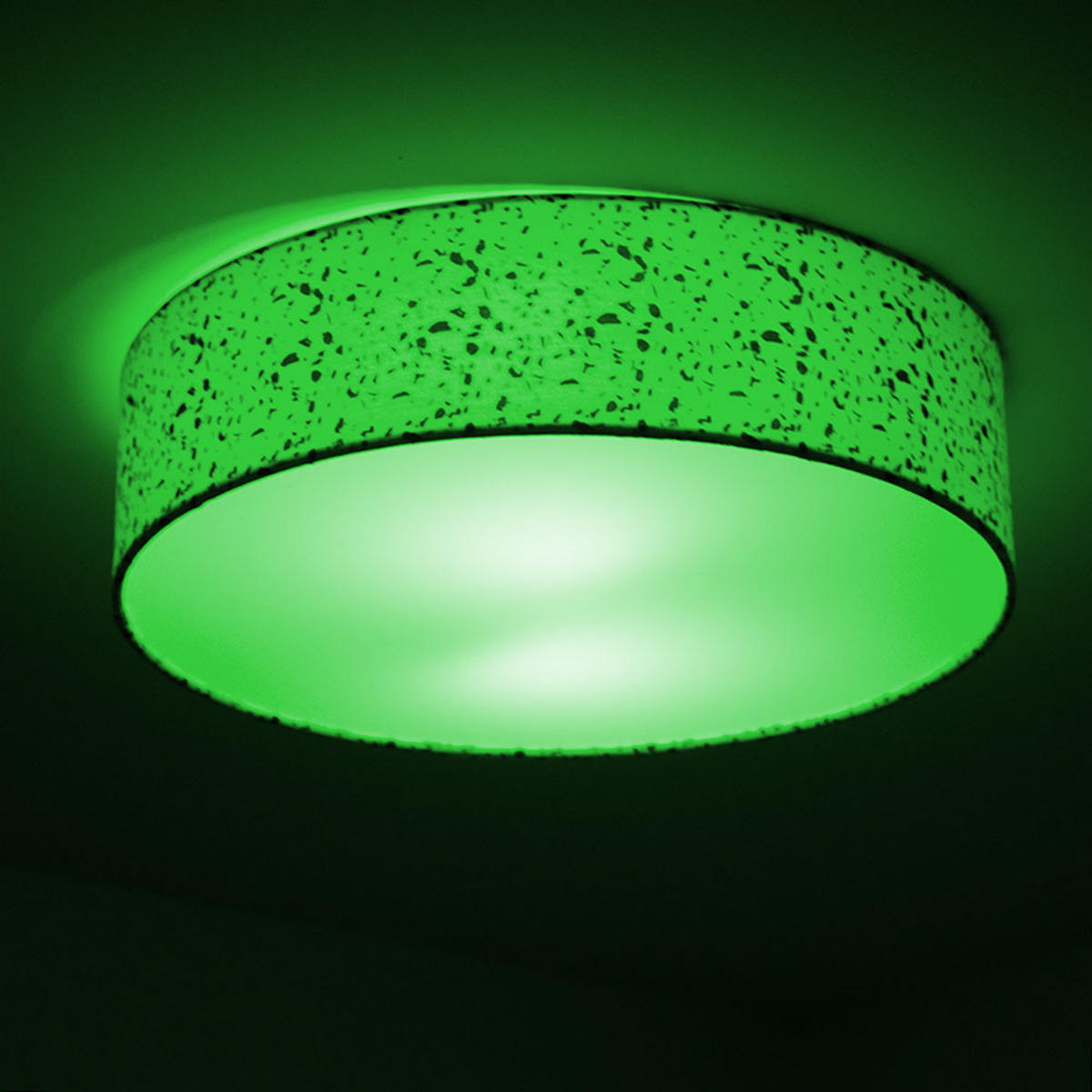 LED DECKENLEUCHTE VARIOS Weiß Terrazzo - Weiß, Metall (38/38/10cm)