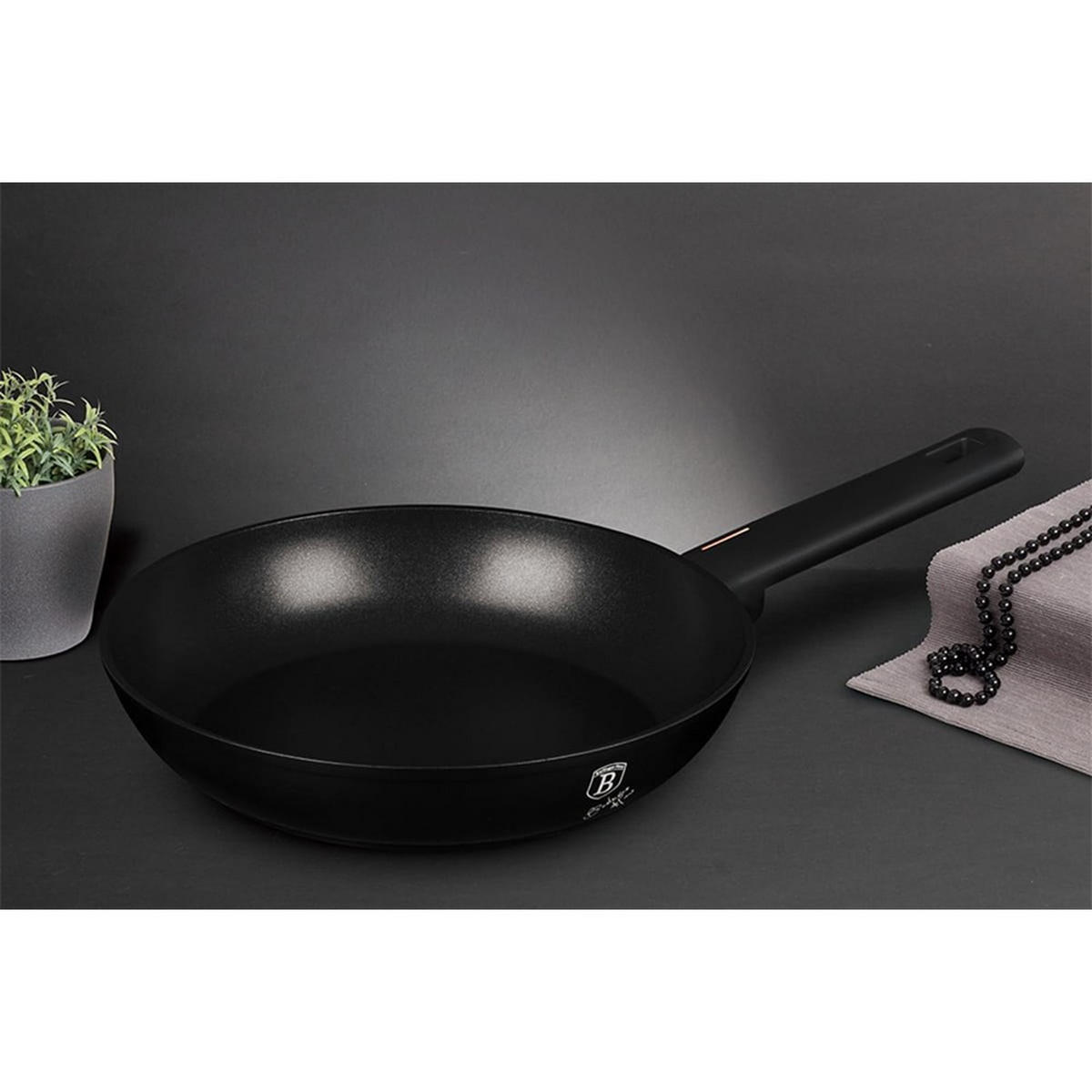 PFANNENSET Schwarz 50/30/20 cm BH7096 - Schwarz, Metall - Berlinger Haus