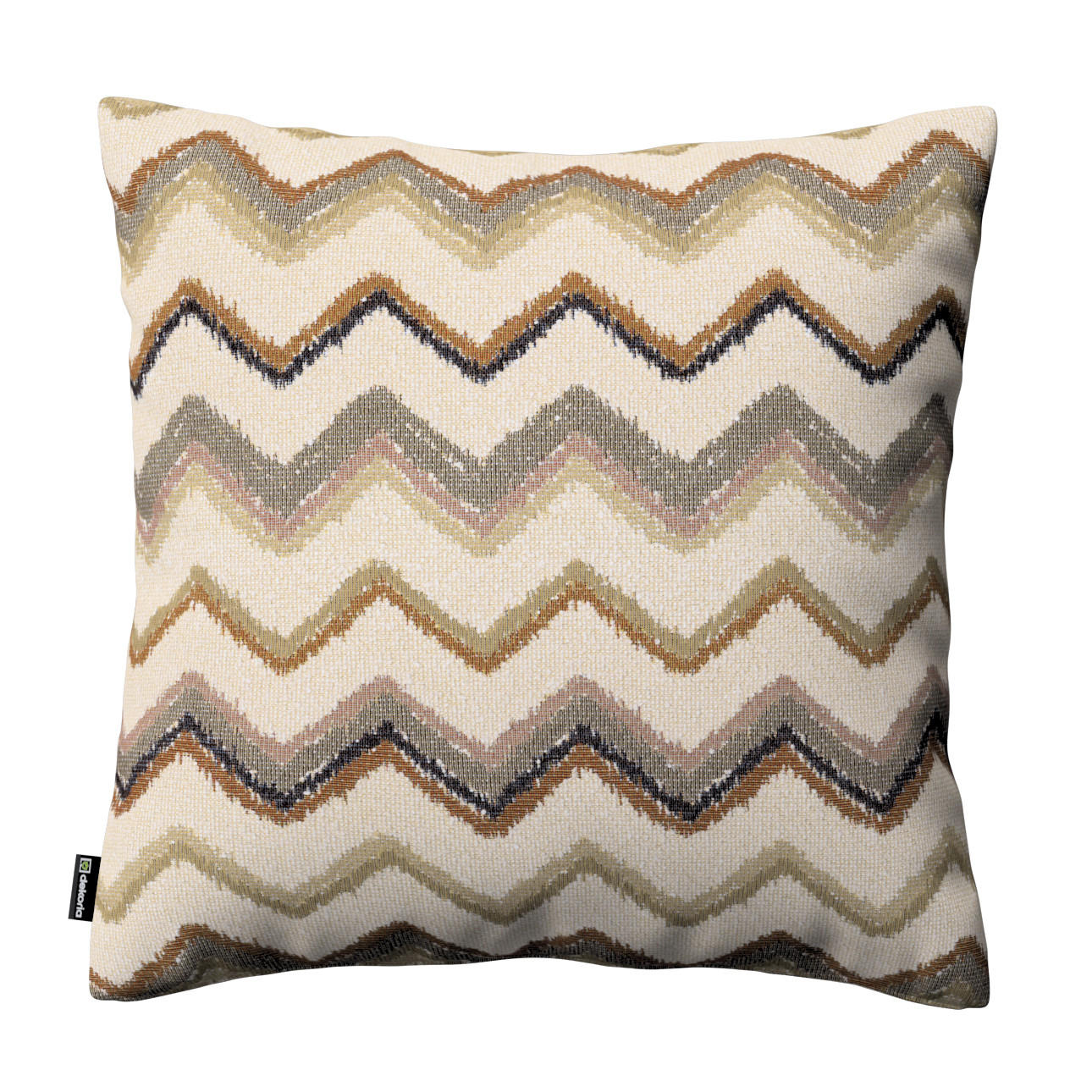 KISSENHÜLLE Cosy Home beige- olive, 43x43 cm - Multicolor, Textil (43/43cm) - Dekoria