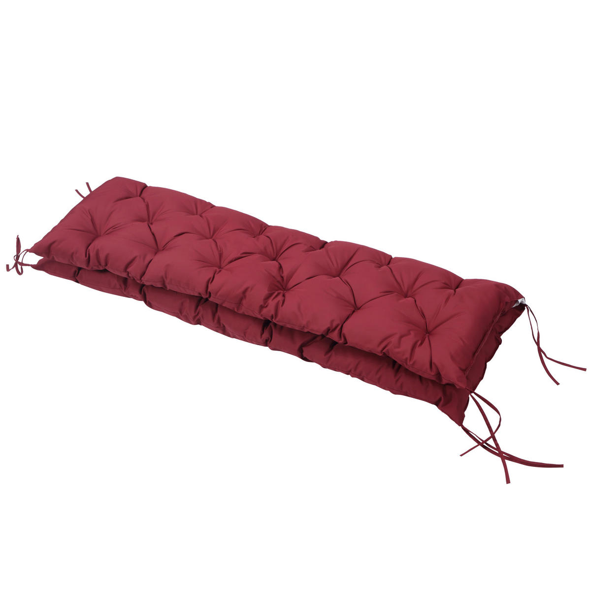 BANKAUFLAGE 3 Sitzer 150 x 98 x 8 cm - Rot, Kunststoff (150/8/98cm) - Outsunny
