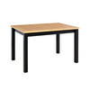 TISCH Max V Grandson Eiche, Klapptisch mit Schwarz Beine - Eichefarben/Schwarz, Holz/Holzwerkstoff (120/80/78cm) - Bettso