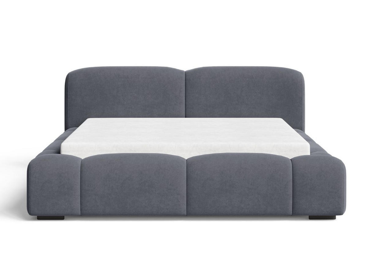 POLSTERBETT Aubi 180x200 Dunkelgrau - Dunkelgrau, Textil (180/200cm) - Graingold