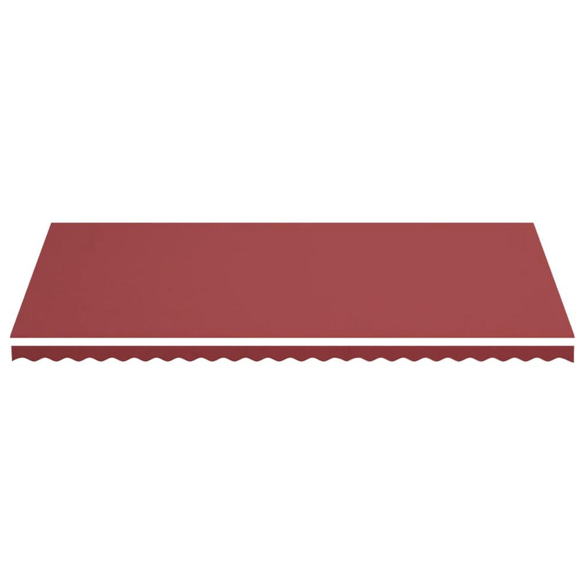MARKISENSTOFF mit Volant| Rot, für 600x300cm Rahmen | Markisenbespannung Markisentuch - Rot, Textil (580/0.3/295cm) - DELUKE