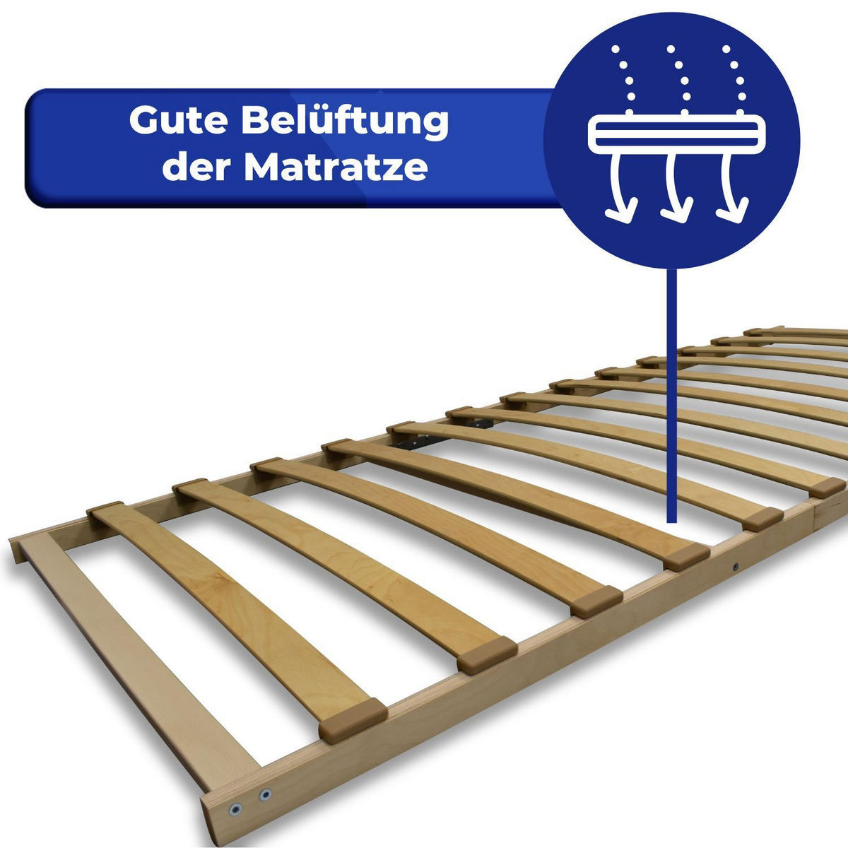 LATTENROST FIX mit 13 Federleisten 140x200 cm - Naturfarben, Holz (140/200cm) - Coemo