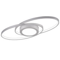 LED DECKENLEUCHTE Galaxy Silber Metall - Silberfarben, Metall (23/57/4cm)