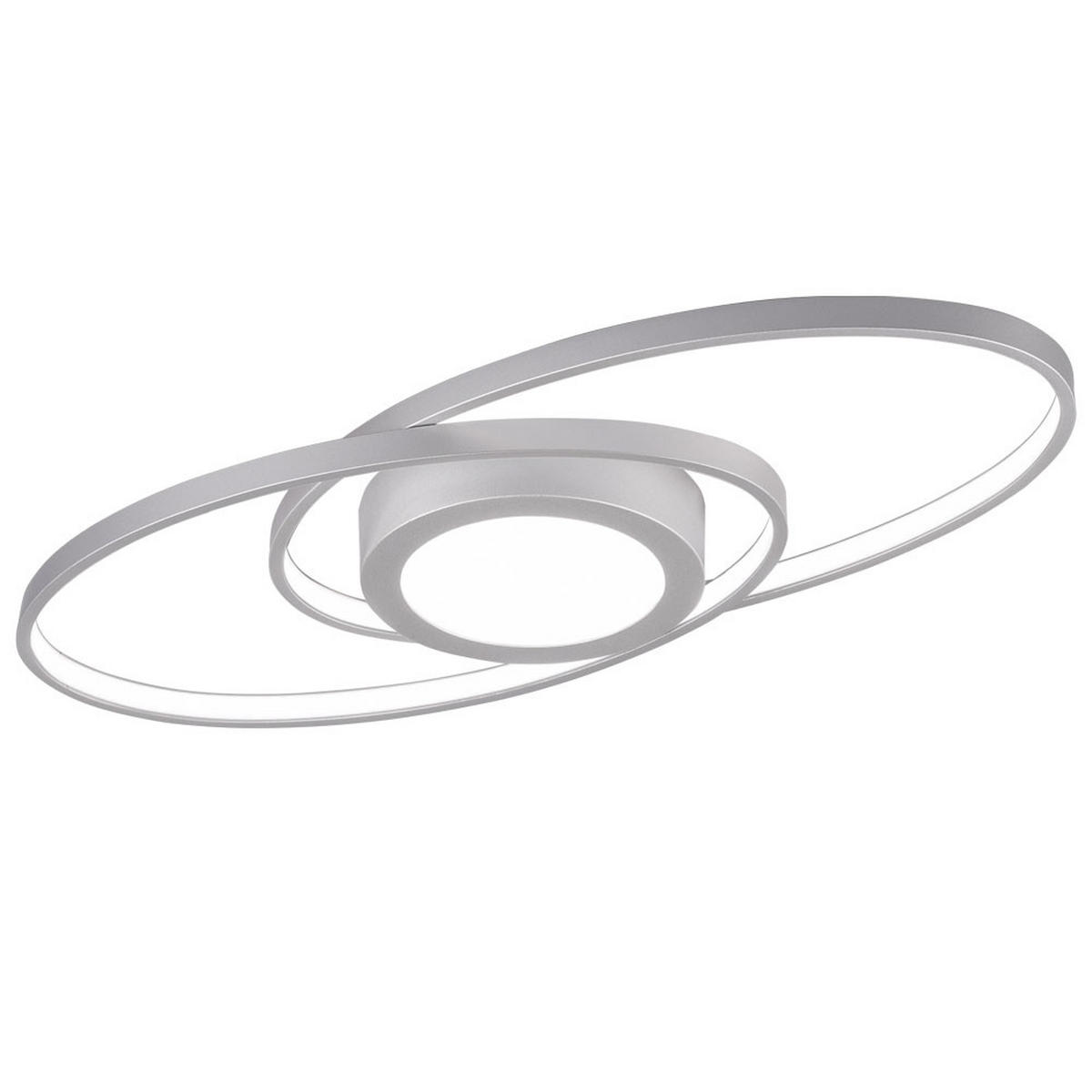 LED DECKENLEUCHTE Galaxy Silber Metall - Silberfarben, Metall (23/57/4cm)