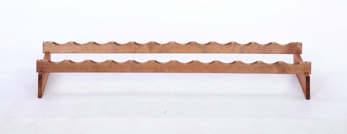 WEINREGAL VINOTECA FLEX PRO HxBxT 9x123x28cm 12 Flaschen auf 1 Ebene Braun geölt - Braun, Holz (123/9/28cm) - PROREGAL
