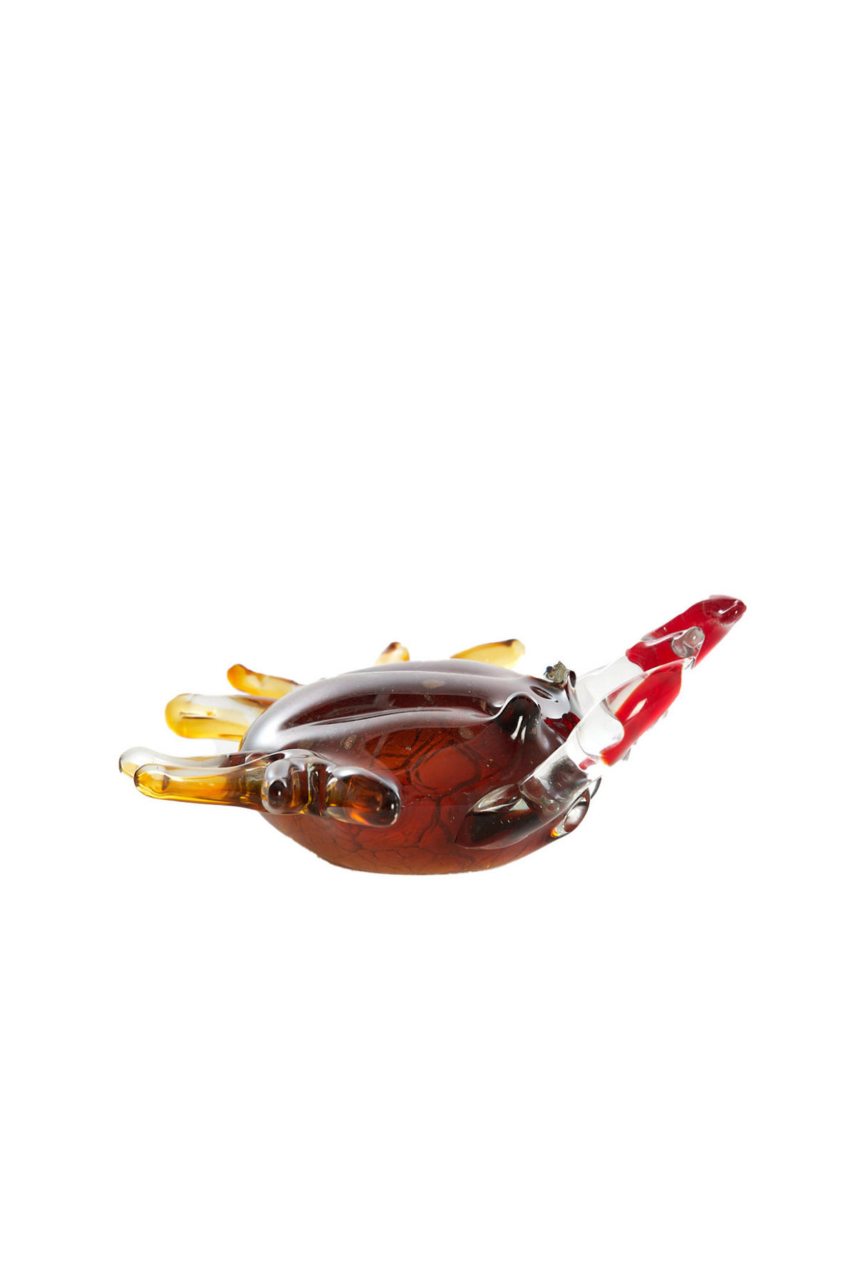 ORNAMENT Krabbe Braun 20/5/6 cm - Braun, Glas (5/6/20cm) - Light & Living