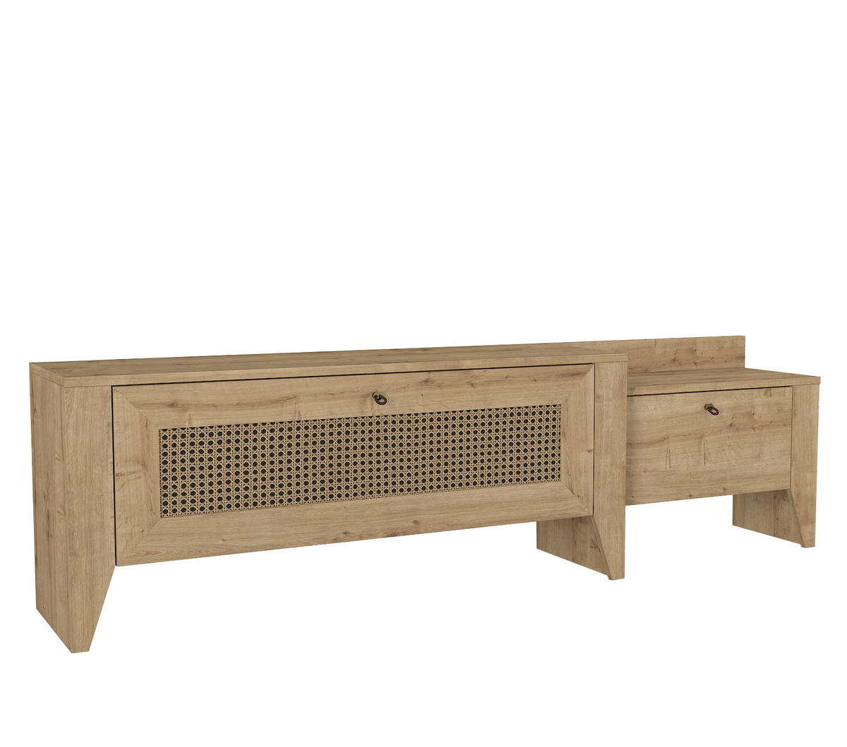 TV-LOWBOARD Madura Saphir Hazeran - Beige, Holzwerkstoff (180/50/35cm) - moebel17