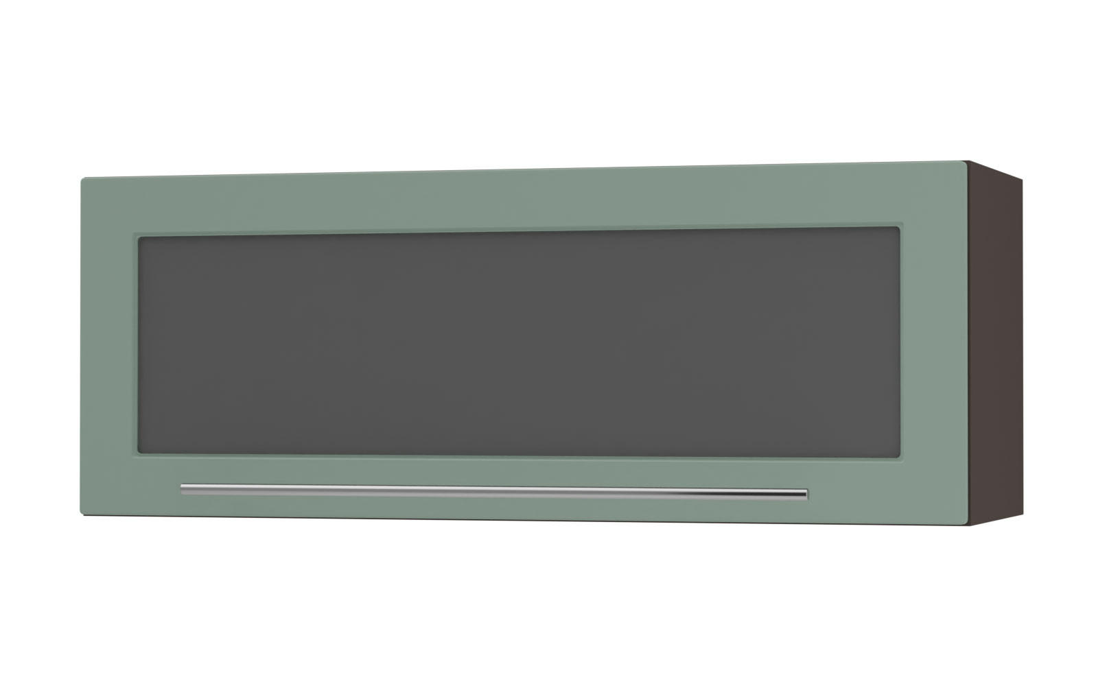Feldmann-Wohnen Küchenhängeschrank Mintgrün, Dunkelgrau 90x36x32.5 cm