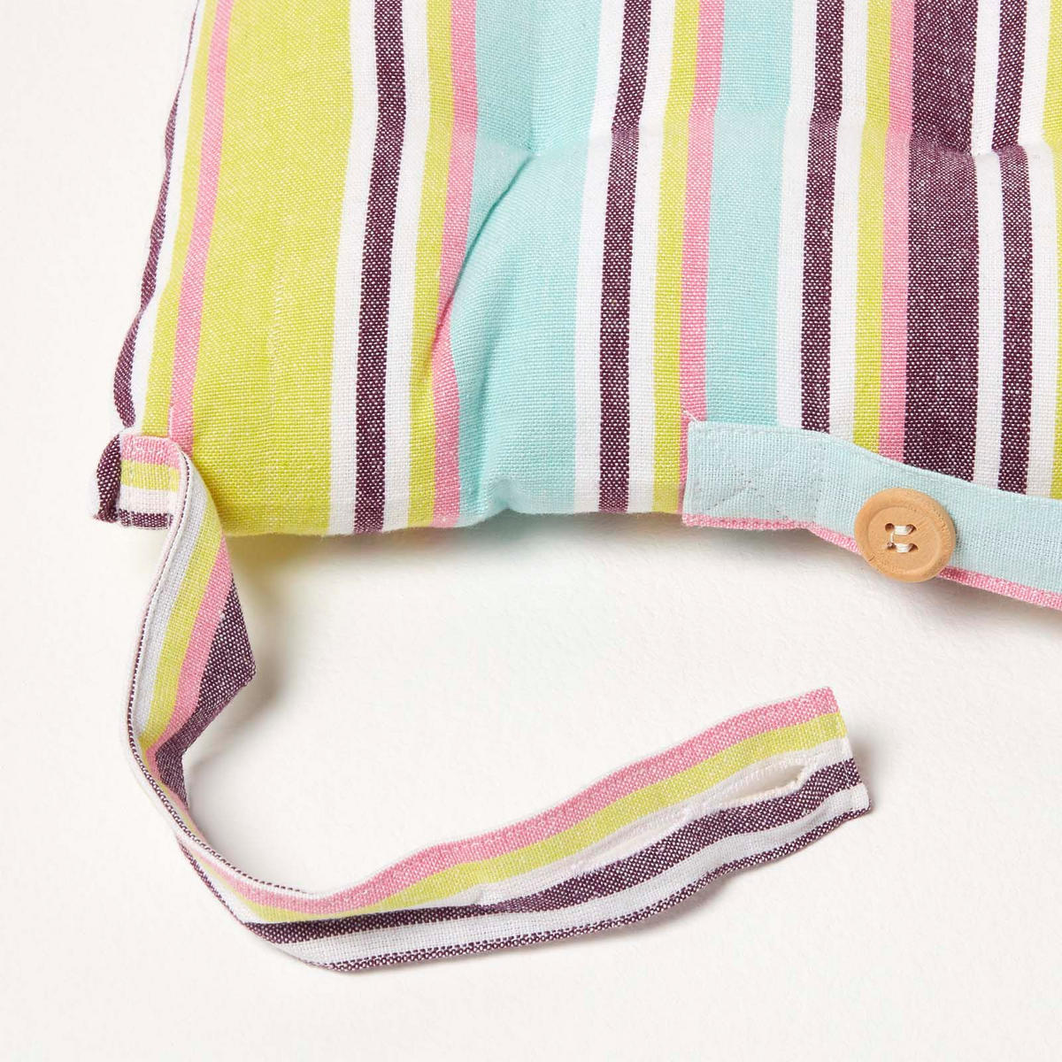 STUHLKISSEN 4er-Set, Osaka bunt gestreift 40/40/5 cm - Multicolor, Textil (40/40/5cm) - Homescapes