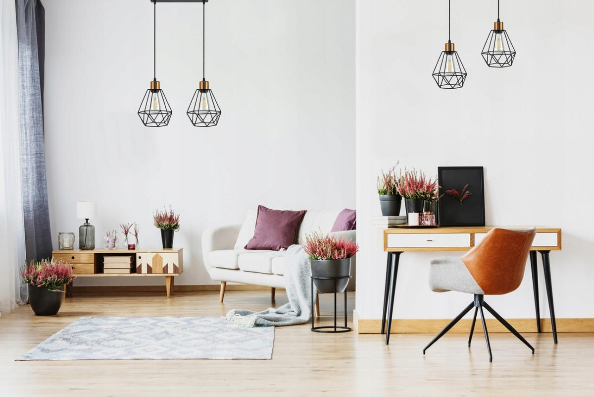 PENDELLEUCHTE EDISON II - Goldfarben/Schwarz, Metall (20/50/100cm) - kiki design