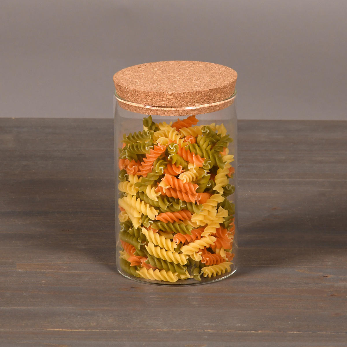 KÜCHENBEHÄLTER aus Glas mit Korkverschluss 10/10/15 cm - Transparent, Glas (10/15/10cm) - Kesper