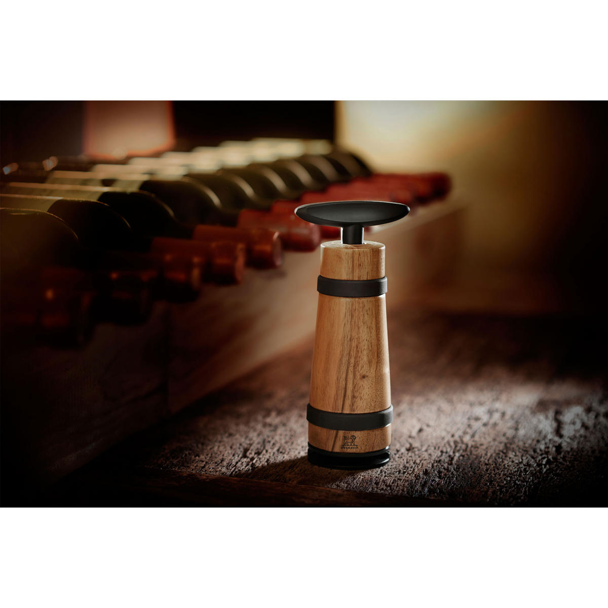 KORKENZIEHER Barrel Walnussholz - Braun, Holz (6cm) - PEUGEOT