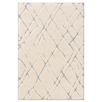 TEPPICH Elanie 160/230 cm - Creme/Grau, Kunststoff (160/230cm) - benuta Pop