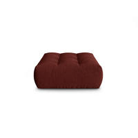 POUF Bloom aus strukturiertem Stoff rot - Rot, Textil (101/42/110cm) - Micadoni