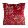 KISSENBEZUG Petalina, 45x45cm, Rot, Weihnachten Kissenhülle, Weihnachtsdeko, Christmas, Weihnachtsmotiv Sofakissen Dekokissenbezuge - Rot, Kunststoff (45/45cm) - home&you