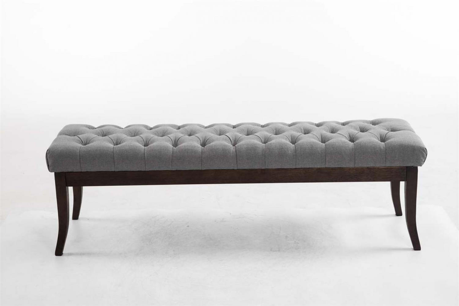 SITZBANK 150/38 cm Stoff Grau - Grau, Holz/Textil (150/46/38cm) - CLP