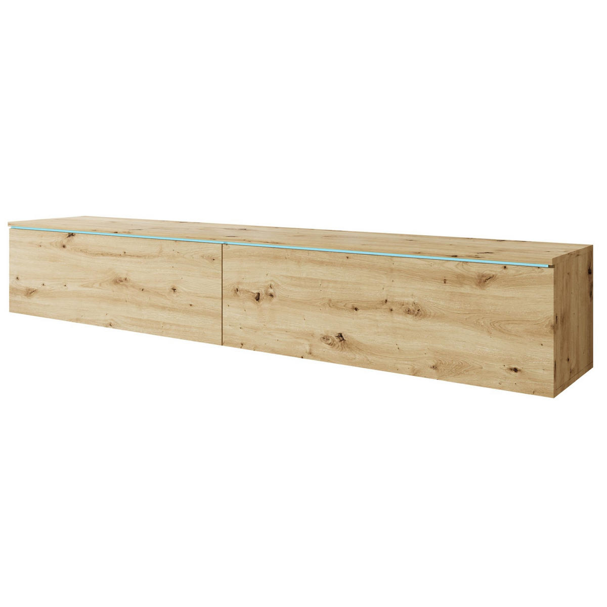 TV-MÖBEL Kane Artisan-Eiche 180 cm - Beige, Holzwerkstoff (180/30/33cm) - Selsey